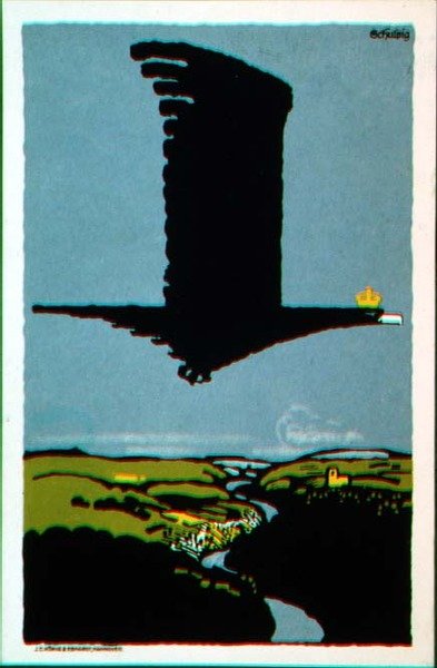 Postcard after the cover of the brochure 