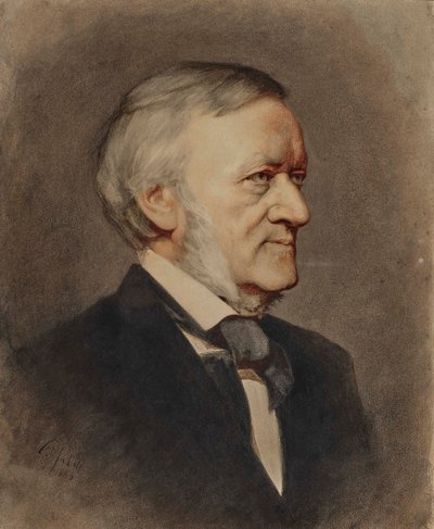 Portrait of the composer Richard Wagner 1813-1883, 1883 by Karl Wilhelm Diefenbach