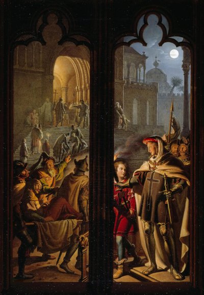 Teutonic Knights as Orderlies in Jerusalem by Karl Wilhelm Kolbe the Younger