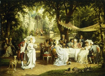 The Garden Party by Karl or Carl the Younger Schweninger