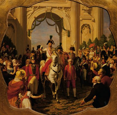 The Entry of Emperor Franz I (II) of Austria into Vienna 1814 by Karl von Blaas