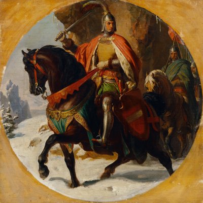 Military Campaign of Albrecht I over the Semmering 1292 by Karl von Blaas