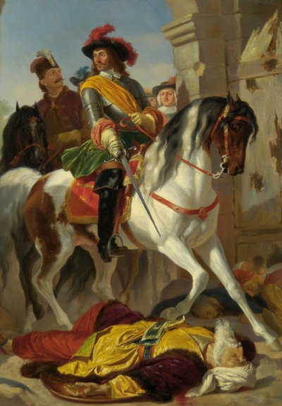 The Recapture of Buda by Karl von Blaas