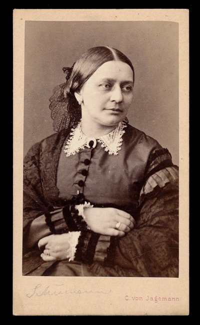 Portrait of Clara Schumann by Carl von Jagemann by Karl von Jagemann
