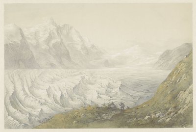 Pasterze Glacier Near Heiligenblut by Karoly Lajos Libay