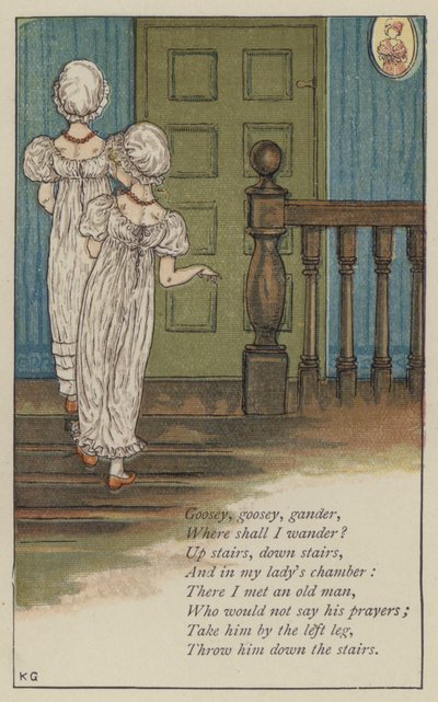 Goosey, goosey, gander by Kate (after) Greenaway
