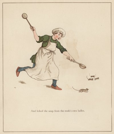 Kate Greenaway illustration for The Pied Piper of Hamelin by Robert Browning by Kate (after) Greenaway
