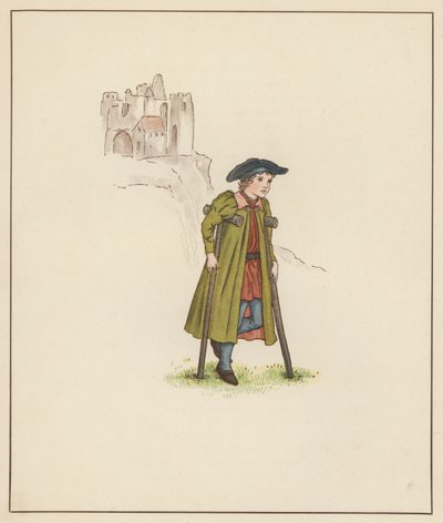 Kate Greenaway illustration for The Pied Piper of Hamelin by Robert Browning by Kate (after) Greenaway
