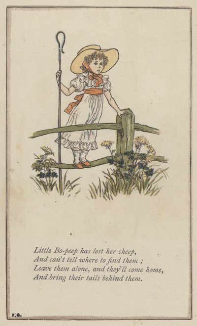 Little Bo-peep has lost her sheep by Kate (after) Greenaway