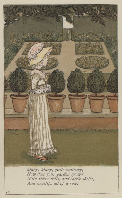 Mary, Mary, quite contrary by Kate (after) Greenaway