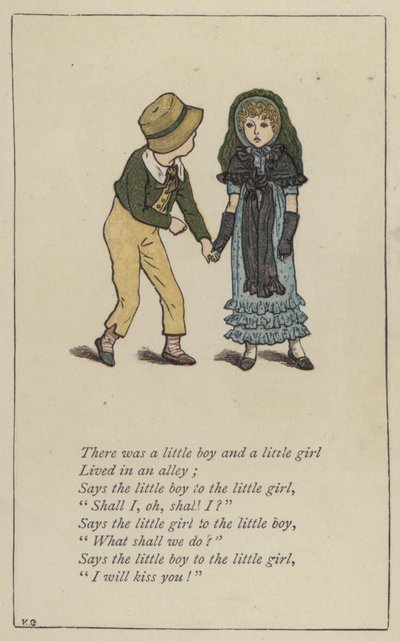 There was a little boy and a little girl by Kate (after) Greenaway