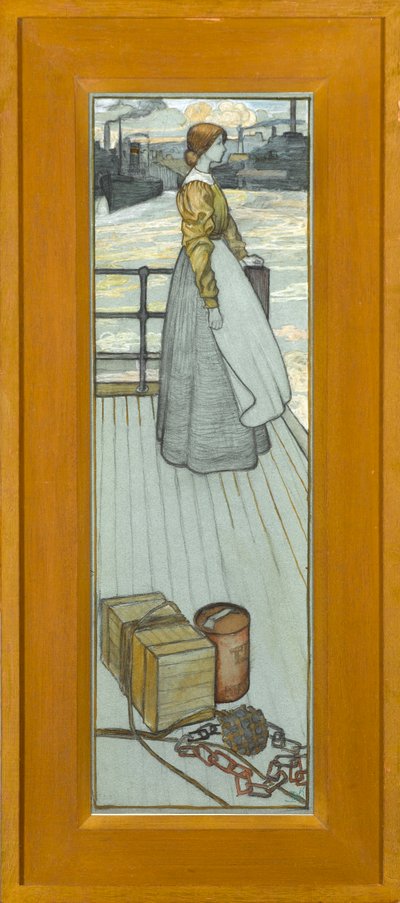 Waiting for the Dartmouth Ferry, c.1910 by Kate Blackmore