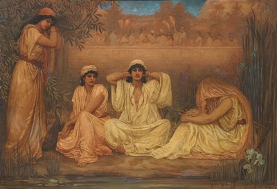 By the Waters of Babylon They Sat Down and Wept (1853) by Kate Gardiner Hastings
