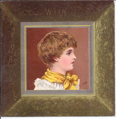 Girl in Regency Clothes Wearing a Blue Cap, c.1880 by Kate Greenaway