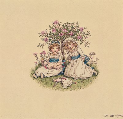 Illustration for St. Valentines Day 1902 by Kate Greenaway