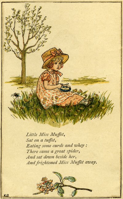 Little Miss Muffet by Kate Greenaway