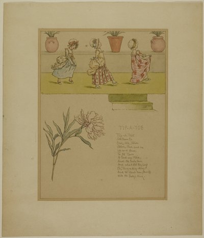Study for Tip a Toe, from Marigold Garden by Kate Greenaway