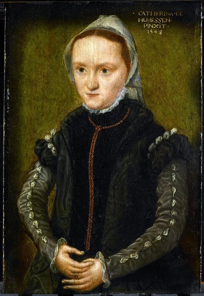 Portrait of a Woman, probably a Self Portrait by Katharina van Hemessen