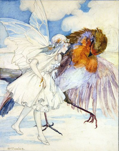 Cock Robin and the Flower Fairy by Kathleen Wallis Coales