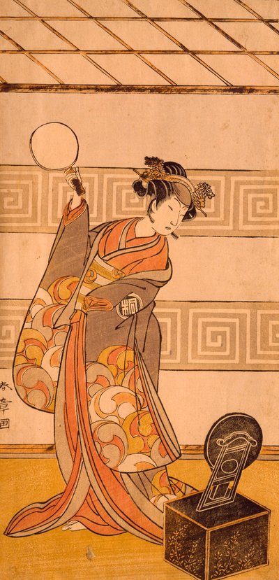 Actor Arashi Sangoro II in Female Part by Katsukawa Shuncho