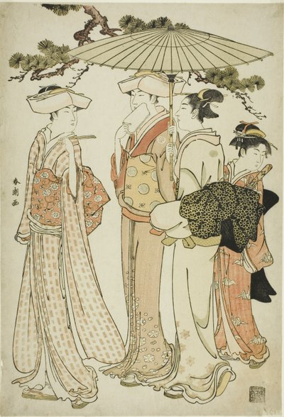 Out for a Walk by Katsukawa Shuncho
