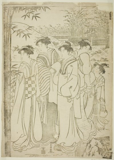 Parody of the Seven Sages of the Bamboo Grove by Katsukawa Shuncho