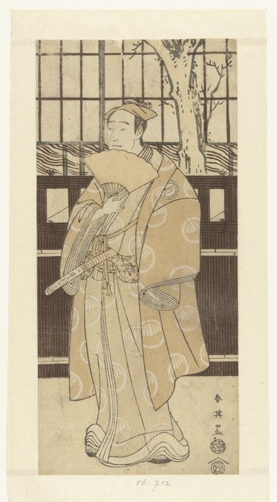 Actor Sawamura Sojuro III as Oboshi Yuranosuke by Katsukawa Shunei
