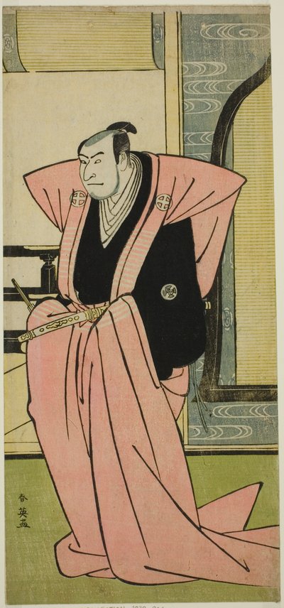 The Actor Otani Oniji III in an Unidentified Role in the Play Yukimi-zuki Eiga Hachi no Ki, Performed at the Nakamura Theater in the Eleventh Month, 1787 by Katsukawa Shun