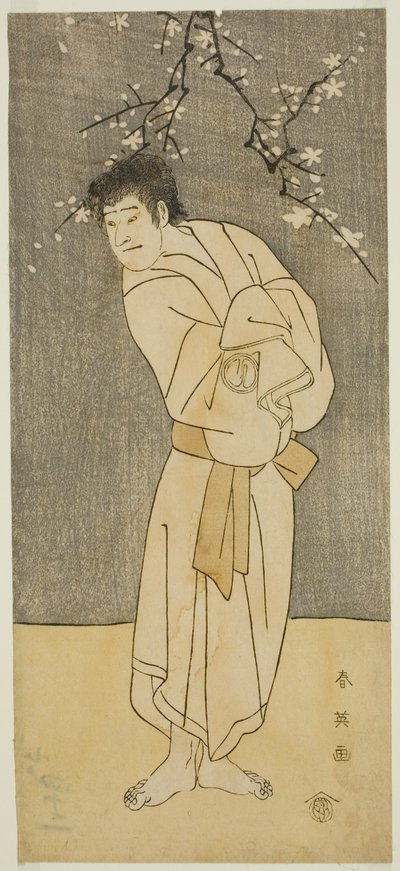 The Actor Sawamura Sojuro III as the Monk Seigen in the Play Saikai Soga Nakamura, Performed at the Nakamura Theater in the First Month, 1793 by Katsukawa Shun