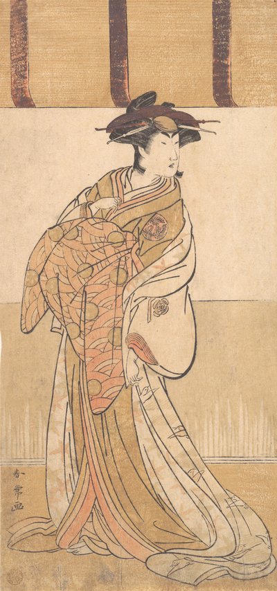 Nakamura Riko in the Role of Oiso no Tora, 2nd month, 1782 by Katsukawa Shunjo