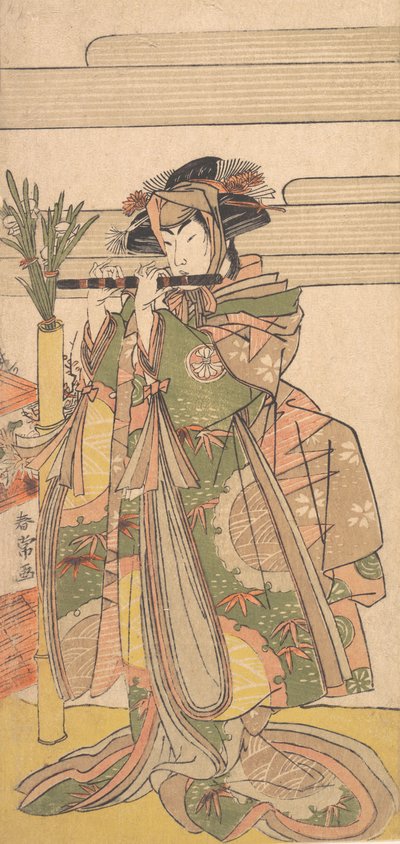 The Third Segawa Kikunojo as a Woman by Katsukawa Shunjo