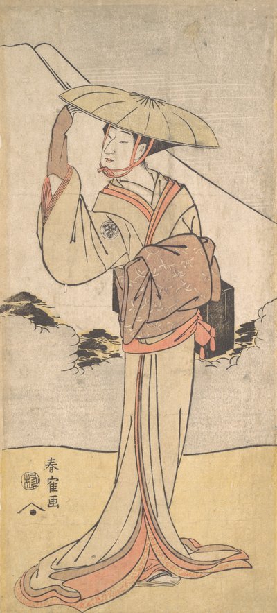 Nakamura Noshio II in the Role of Imayo uta Bikuni, 1796 Kansei 8 by Katsukawa Shunkaku