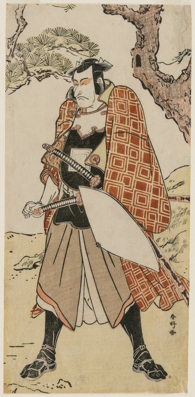 Ichikawa Danjuro V as a Travelling Warrior, late 1780s by Katsukawa Shunko