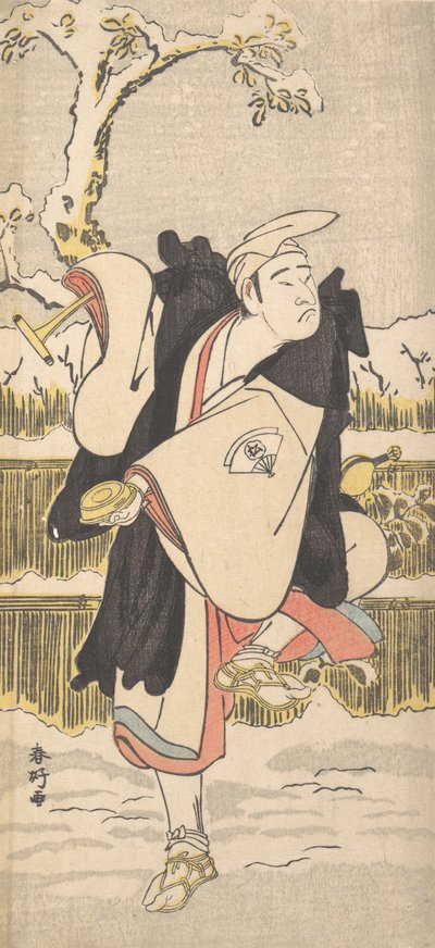 Onoe Matsusuke as a Kannen-Butsu or Mendicant Buddhist Monk, ca. 1790 by Katsukawa Shunko