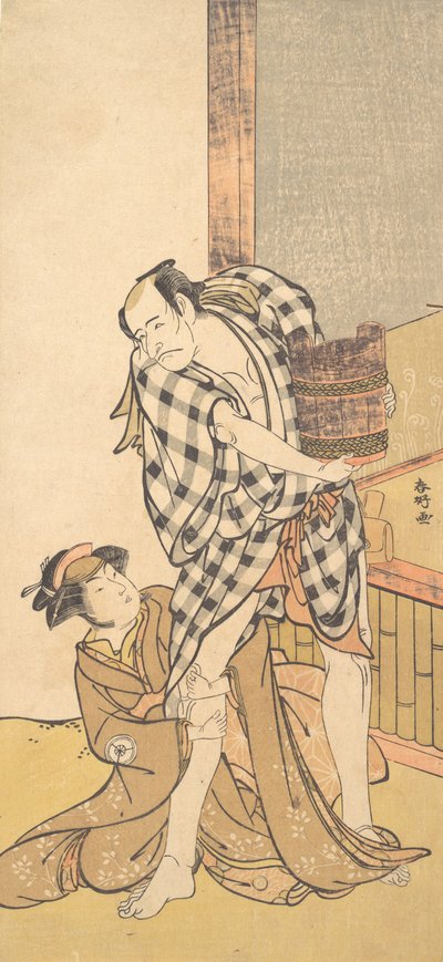 Scene from the Play Yoshitsune and the Thousand Cherry Trees Yoshitsune by Katsukawa Shunko