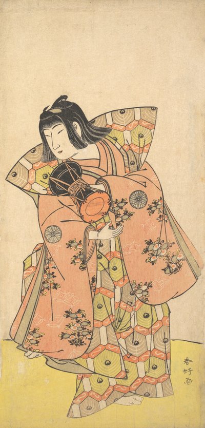 The Actor Nakamura Tomijuro as Bijomaru in the Drama Kikujido Shuen no Iwaya by Katsukawa Shunko