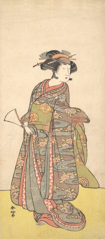 The First Nakamura Tomijuro as a Woman by Katsukawa Shunko