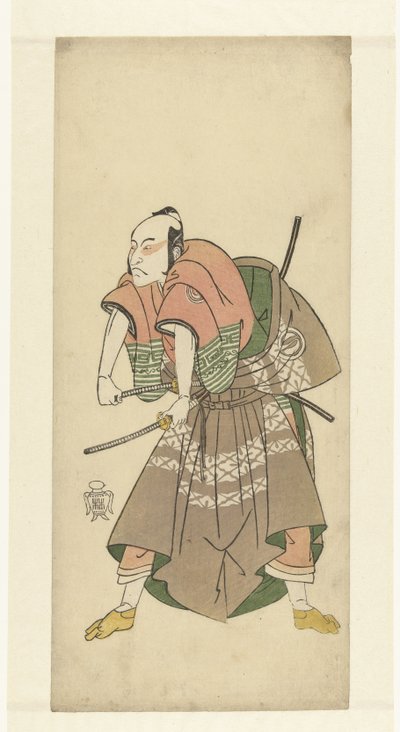 Actor Sawamura Sojuro II Ready to Fight by Katsukawa Shunsho