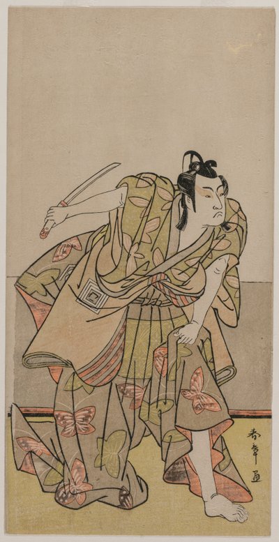 Ichikawa Monnosuke II as Soga no Goro by Katsukawa Shunsho