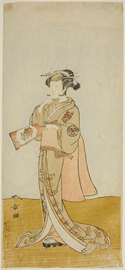 The Actor Arashi Hinaji in an Unidentified Female Role by Katsukawa Shunsho