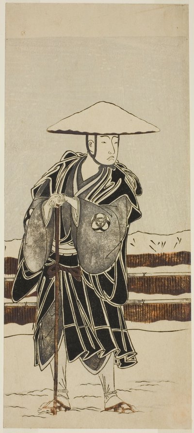 The Actor Bando Mitsugoro I as Abbot Saimyo-ji Tokiyori, Disguised as a Monk, in the Joruri 