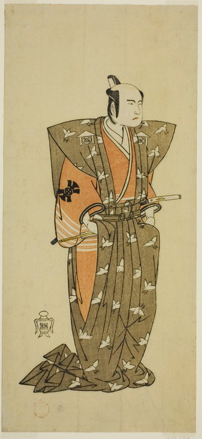 The Actor Bando Mitsugoro I as Soga no Juro Sukenari in the Play 