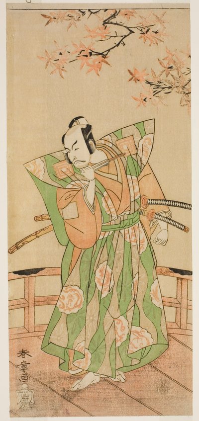 The Actor Ichikawa Danjuro V as Momonoi Wakasanosuke Yasuchika in the Play Kanadehon Chushingura, Performed at the Nakamura Theater in the Fifth Month, 1771 by Katsukawa Shunsho