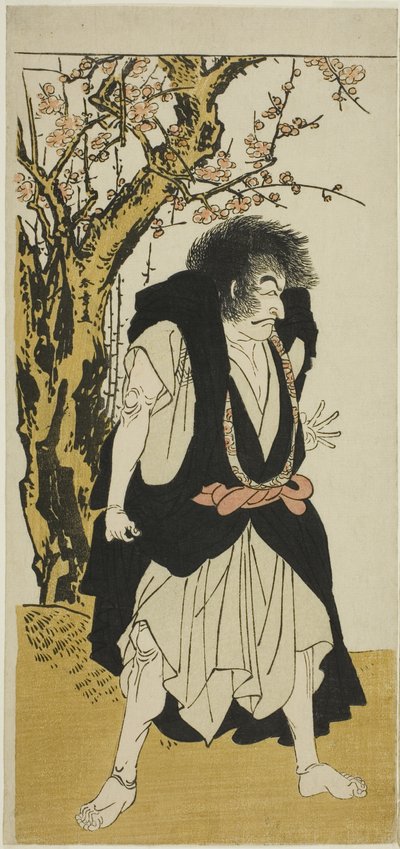 The Actor Ichikawa Danjuro V as the Renegade Buddhist Monk Wantetsu from Okamidani, in the Fifth Scene of the Play Date Nishiki Tsui no Yumitori, Performed at the Morita Theater in the Eleventh Month, 1778 by Katsukawa Shunsho