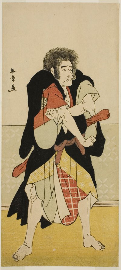 The Actor Ichikawa Danjuro V as the Renegade Monk Wantetsu of Okami-dani in the Play Date Nishiki Tsui no Yumitori, Performed at the Morita Theater in the Eleventh Month, 1778 by Katsukawa Shunsho