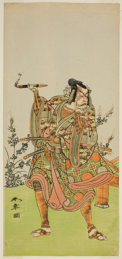 The Actor Ichikawa Danzaburo II as Usui no Sadamitsu in the Play Edo Katagi Hikeya Tsunasaka, Performed at the Ichimura Theater in the Eleventh Month, 1772 by Katsukawa Shunsho