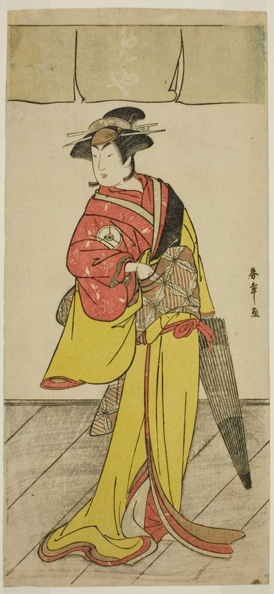 The Actor Iwai Hanshiro IV as Osuwa in the Play Koi no Yosuga Kanagaki Soga, Performed at the Ichimura Theater in the Fourth Month, 1789 by Katsukawa Shunsho