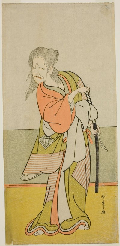 The Actor Nakajima Kanzaemon III as Yaguchi no Karasu-baba in the Play Hono Nitta Daimyojin, Performed at the Morita Theater in the Seventh Month, 1777 by Katsukawa Shunsho