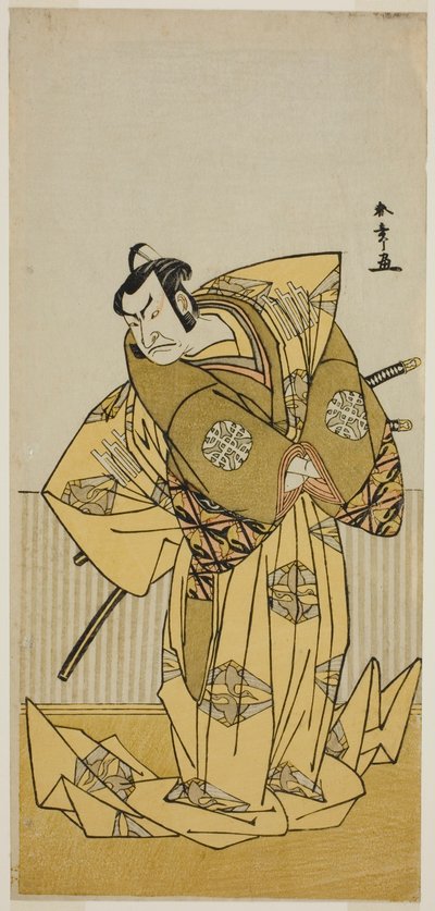 The Actor Nakamura Nakazo I as Kudo Sukestune in the Play Kokimazete Takao Soga, Performed at the Ichimura Theater in the Second Month, 1778 by Katsukawa Shunsho