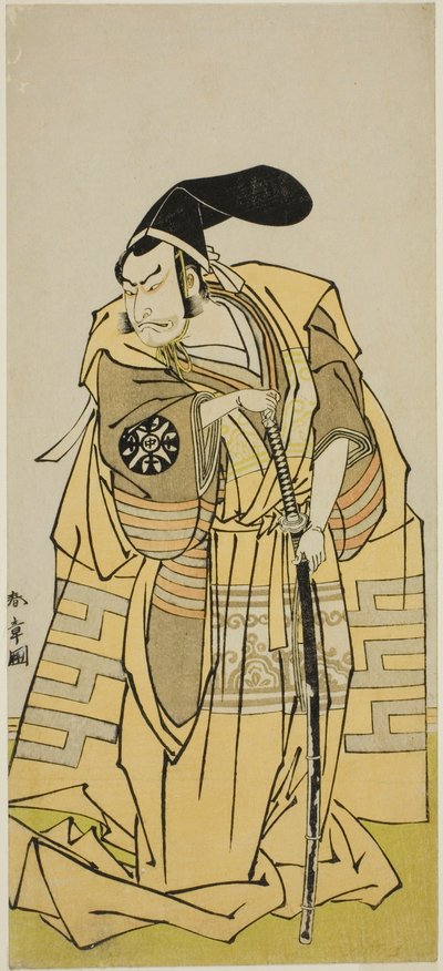 The Actor Nakamura Nakazo I as Kudo Suketsune in the Play Iro Moyo Aoyagi Soga, Performed at the Nakamura Theater in the Second Month, 1775 by Katsukawa Shunsho
